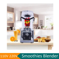 Commercial Intelligent Electric Food Blender Sound insulation Smoothie Maker Mute Juicing Machine Stainless Steel Food Mixer