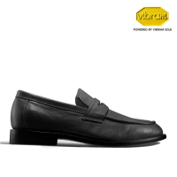 【VIBRAM鞋底聯名系列】1998．全新真皮成人皮鞋 [23096] 黑色 EUR41