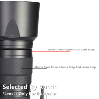 Lens Decal Skin Sticker For Nikon AF200-500 f5.6 ED Protector Anti-scratch Coat Wrap Cover Case