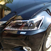 【IDFR】Lexus GS GS250 GS350 GS450 2012~2015 鍍鉻銀 車燈框 前燈框 飾貼(LEXUS GS 車燈框 鍍鉻改裝)