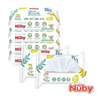 Nuby濕式衛生紙40抽/6包(可沖馬桶)