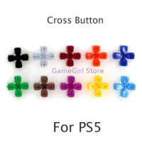 30pcs Plastic Crystal Cross Buttons D-Pad Driection Key Kit For PlayStation 5 PS5 Controller Game Accessories