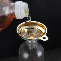 Corong Kecil Kerucut Stainless Steel Dispenser Cairan Corong Anggur Alat Dapur Corong Minyak