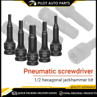 1/2 inch HEX Socket Set, Heavy Duty Impact Wrench H5 H6 H8 H10 H12, Hex Screwdriver Bit Set, Socket 