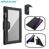 For Samsung Galaxy Tab S9 Ultra Case Nillkin Bumper Leather Multi-angle Folding Style Case For Galaxy Tab S9/S9 Plus/S9 FE Plus