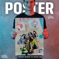 Poster STAYC Sieun & Isa Visual Queen Hiasan Dinding Kamar Mewah Dekorasi Dinding Seni Tebal Art Gam