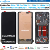 Original AMOLED For OnePlus 7 Pro 7T Pro GM1913 HD1913 Pantalla lcd Display Touch Panel Screen Digitizer Assembly Replacement