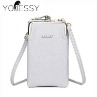 YOJESSY Gray Phone Bag Crossbody Bag Shoulder Cellphone Bag Fashion Card Holder Mini Crossbody Bag for Women