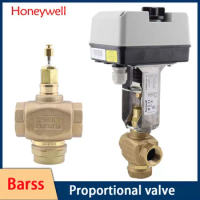 DN40 Honeywell electric bidirectional valve three-way valve Brass fan coil Electric proportional valve AC220V