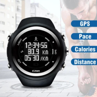 Mens GPS Running Sport Watch Distance Speed Calories Monitor GPS Timing Men Sports Watch 50M Waterproof Digital Watch