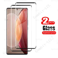 2PCS Original 3D Full Tempered Glass For Vivo X90 Pro VivoX90Pro Plus X80 VivoX80 VivoX80PRO Screen Protector Glue Cover Film