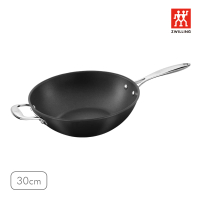 【ZWILLING 德國雙人】FORTE義大利製Ti-X不沾鈦炒鍋30cm/無蓋(德國雙人牌集團官方直營)