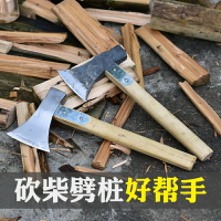 斧頭精鋼鍛打劈柴神器家用斧子木工大號砍樹斧頭小號農村戶外專用