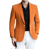 Jas Pria keren/Blazer Pria/Jas nikah/Jas semi formal/Jas resmi pria Kantor Casual Bordir Kancing Ker