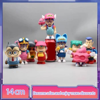 9pcs Dr. Slump Series Figure Arale Anime Figures Cute Arale Statue Model Doll Collection Desk Decoration Kids Toy Birthday Gifts