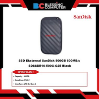 SSD Eksternal SanDisk 500GB 600MB/s SDSSDE10-500G-G25 Black