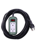 ปลั๊กไฟ (2 ช่อง,10 เมตร,สีเขียว) รุ่น PPS315T-10M(GB)
