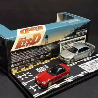 Modeler's 1:64 Vo1.12 Initial D EA11R red &amp; SXE10 silver Model Car