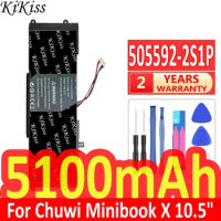 5100mAh KiKiss Powerful Battery 505592-2S1P For Chuwi Minibook X 10.5" inch For Aierxuan Dere Laptop Batteries