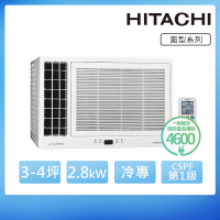 HITACHI 日立 3-4坪一級變頻側吹窗型冷氣(RA-28QR)