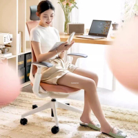 Nordic Pink Office Chairs Dormitory Gaming Chair Home Backrest Computer Chair Modern Office Furniture Girls Lift Ergonomic Chair