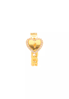 Arthesdam Jewellery Arthesdam Jewellery 916 Gold Heart Lock Ring