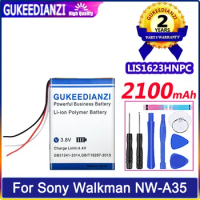 GUKEEDIANZI Battery LIS1623HNPC 2100mAh For Sony for Walkman NW-A47 NW-A55 NW-A56 NW-A57 NW-A105 NW-A35 NW-A45 NW-A46 Bateria
