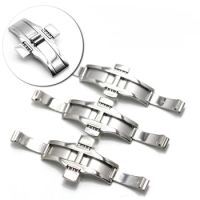 Stainless Steel Watch Buckle for Tissot T1853 T035617 T035439 T41/T91/T97/T035 Butterfly Button Buckle Metal Clasp Accessoies