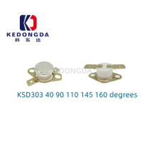 5PCS Ceramic temperature switch KSD303 40 90 110 145 160 degrees 30A250V normally closed type temperature controller KSD301/302