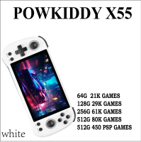 POWKIDDY X55 5.5INCH IPS Screen R Handheld Game Console  Linux System OpenSource RK3566 Video Game H