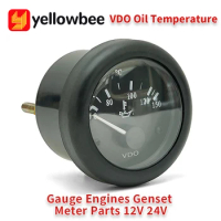 2V 24V Diesel Generator VDO Oil Temperature Gauge Water Temperature Gauge Oil Pressure Gauge Engine Genset Meter Parts
