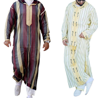 DSJEid Ramadan Muslim lelaki fesyen Jubba Thobe Hoodies islam jubah arab arab Abaya pakaian Dubai ba