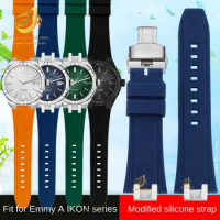 Rubber Watchband for MAURICE LACROIX AIKON Series Watch Band AI6008 AI6007 AI1018 AI6038 Outdoor Sport Waterproof Silicone Strap