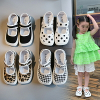 女童帆布鞋2022夏季新款小女孩公主布鞋方頭兒童軟底寶寶小白鞋潮