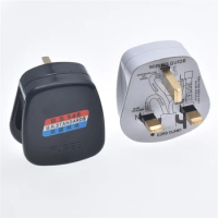 UK Plug Adapter13A250V 3Pin Male Replacement Outlets Rewireable Fused Electeical Socket Euro Connector For Power Extension Cable