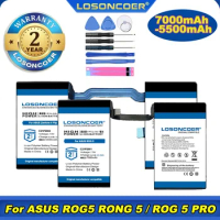 Original LOSONCOER Battery 7000mAh C21P2001 For ASUS ROG Phone 5,5S Pro ZS673KS I005DA I005DB/ C21P2002 For ASUS Zenfone 8 Flip