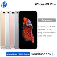 Original Apple iPhone 6S Plus IOS Dual Core 16/64/128GB ROM 2GB RAM 5.5'' 12.0MP Camera 4G LTE cellphone Used mobile phones