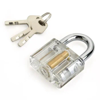 Type Padlock Training Lock Transparent Cutaway Inside View of Practice Lock Pick Tools
