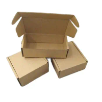 19*11*3cm,20pcs ,Brown Kraft gift box, flat transportation corrugated packaging Boxes,Kraft Shipping carton