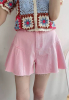 Sunnydaysweety 2025 Summer Dopamine Wide Leg Casual Denim Shorts CA25060356PI