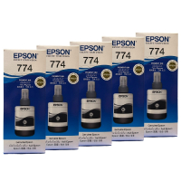 EPSON T7741 T774 黑色5瓶 原廠填充墨水 防水 適用M105 M200 L655 L605 L1455