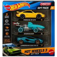 Hot Wheels Gift Pack 3Pcs Porsche 911 GT2 Shrakruiser Lamborghini Sian FKP 37 Rare Hot Item Mobil Ba