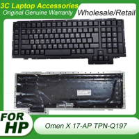 Original New Keyboard for HP Omen X 17-AP TPN-Q197 17-AP030NG 17-ap000nt Japan Keyboard Backlight Laptop Palmrest Replacement