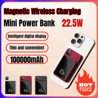 30000mAh Macsafe Power Bank For Magnetic Super Fast Charging Qi Wireless Charger Powerbank for iPhone 15 Samsung Huawei Xiaomi