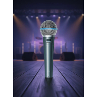 BETA 58A Supercardioid Dynamic Microphone for Stage Vocal Performance Professional Wired Mic for Kar