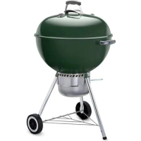 Weber Original Kettle Premium Charcoal Grill 22-Inch Green Bbq Plate Charcoal Grill Barbacoa Grill Portable Barbecue Korean Bbq