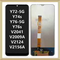 6.58" OEM LCD Display Touch Screen Digitizer Assembly For Vivo Y72-5G V2041 / Y74s V2009A / Y76-5G V2124 / Y76s V2156A