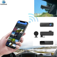KL206 WiFi Dashboard Camera 1080P Car DVR Night Vision G-sensor Hidden Dash Cam Driving Recorder Car DVR For Cell Phone Control