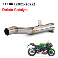 For Kawasaki ZX10R 2021 2022 Escape Moto Muffler Pipe Connect 51mm / Original Exhaust ZX10R Motorcycle Exhaust Link Pipe