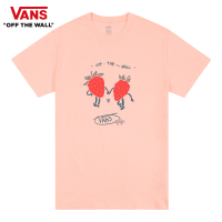 【VANS 官方旗艦】Strawberry GFX 女款蜜桃色短袖T恤